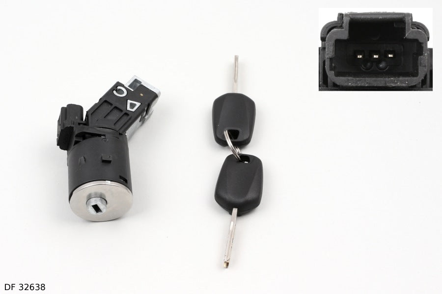 Antivol de direction et contacteur de démarrage pour Citroën C4 Picasso, C5 à partir de 2008, C8, Peugeot 307 et Expert à partir de 2007 — DF 32638 — vue 1