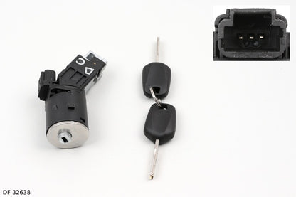 Antivol de direction et contacteur de démarrage pour Citroën C4 Picasso, C5 à partir de 2008, C8, Peugeot 307 et Expert à partir de 2007 — DF 32638 — vue 1