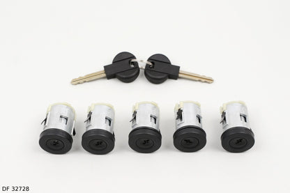 Jeu de barillets de serrure de porte pour Citroën Jumpy à partir de 1996 et Peugeot 806, 5 barillets — DF 32728 — vue 1