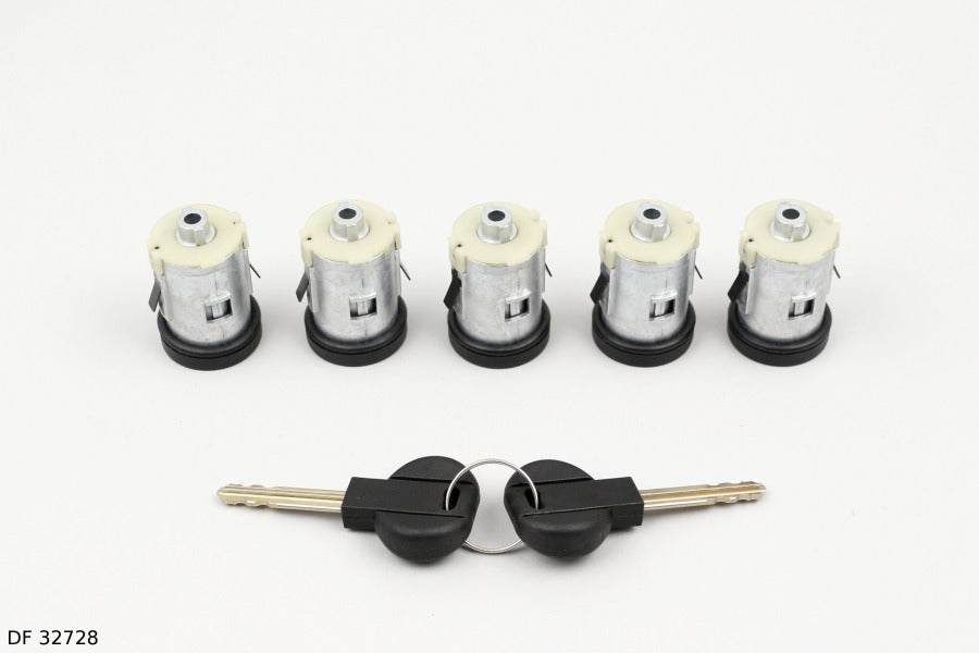 Jeu de barillets de serrure de porte pour Citroën Jumpy à partir de 1996 et Peugeot 806, 5 barillets — DF 32728 — vue 2