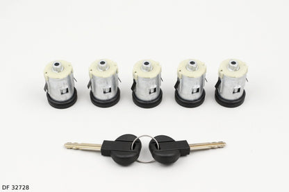 Jeu de barillets de serrure de porte pour Citroën Jumpy à partir de 1996 et Peugeot 806, 5 barillets — DF 32728 — vue 2