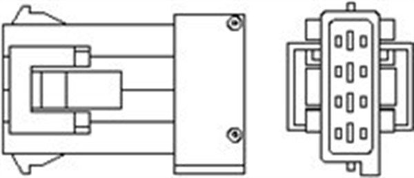 Dessin technique du fabricant — Sonde lambda — Magneti Marelli 466016355140