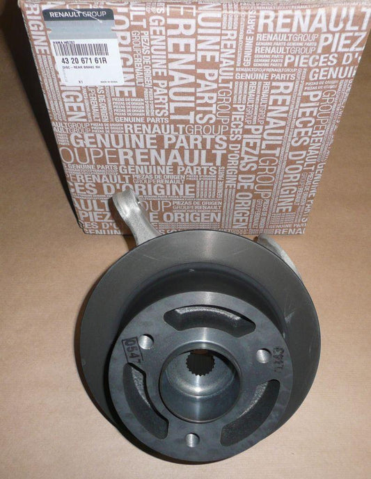 Disque de frein + porte-fusée arrière d’origine Renault Twizy, 432067161R