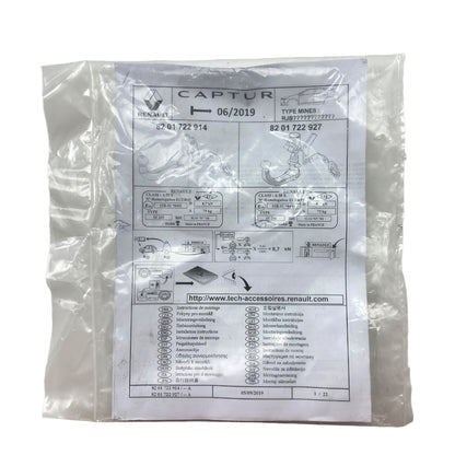 Pièce d'origine Kit de montage d'attelage pour Renault Captur II 8201722914