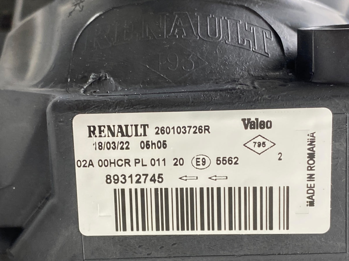 Pièce d'origine Phare avant droit pour Renault Megane II 260103726R