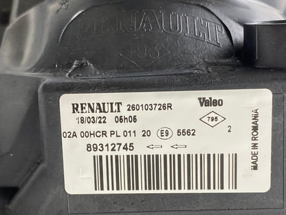 Pièce d'origine Phare avant droit pour Renault Megane II 260103726R