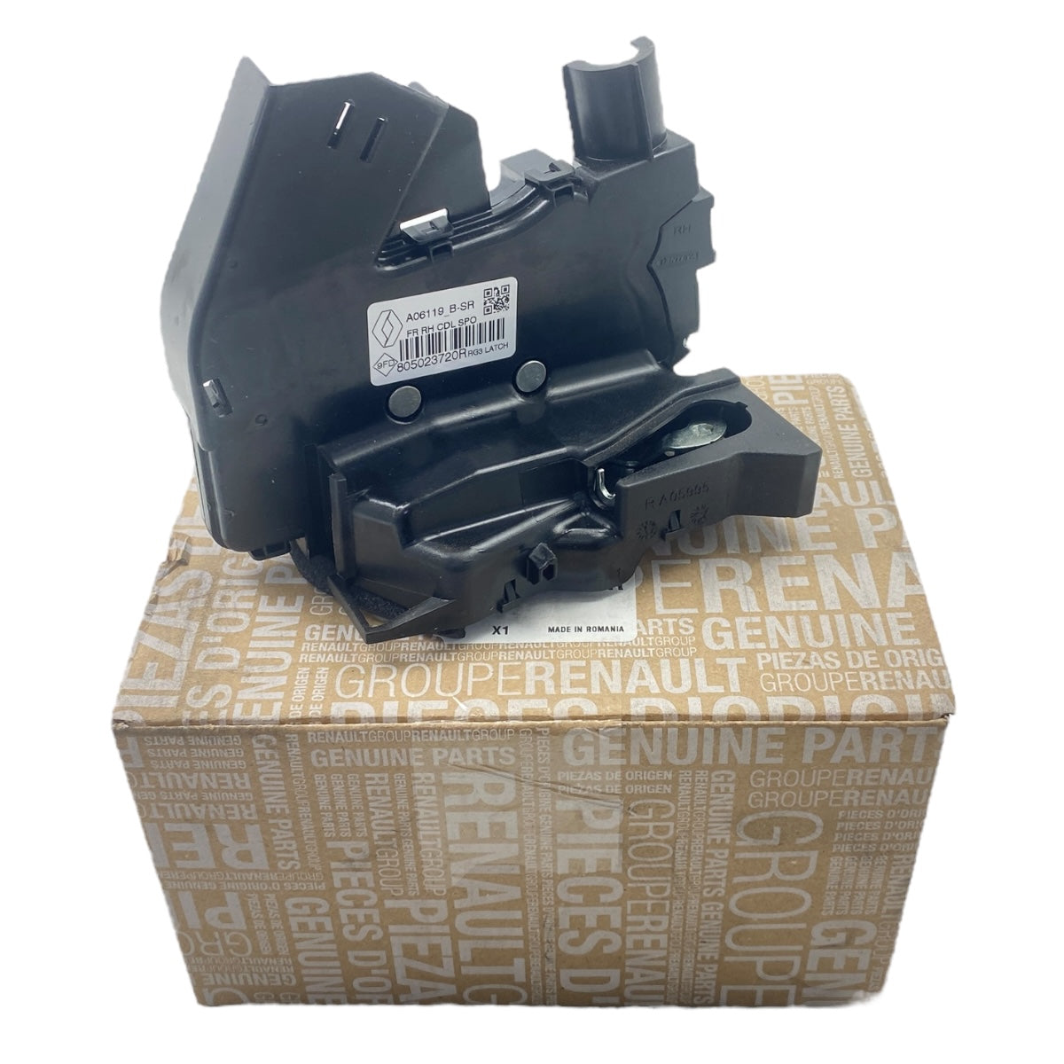 Serrure de porte droit avant neuf d'origine Renault Megane IV Scenic IV 805023720R