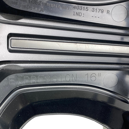 Pièce d'origine Enjoliveur de roue 16 pouces pour Dacia Dokker Lodgy Sandero II 403154297R
