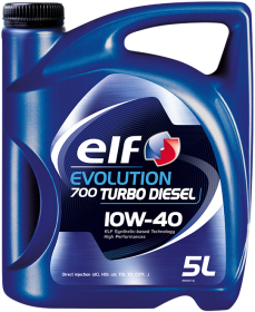 Huile moteur ELF Evolution 700 Turbo Diesel 10W-40 — 5 L — vue 1