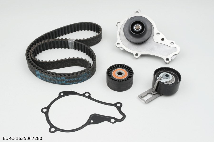 Kit de distribution avec pompe à eau — Citroën et Peugeot 1.6 HDi 8V à partir de 2009, courroie 25,4 mm — EURO 1635067280 — vue 1