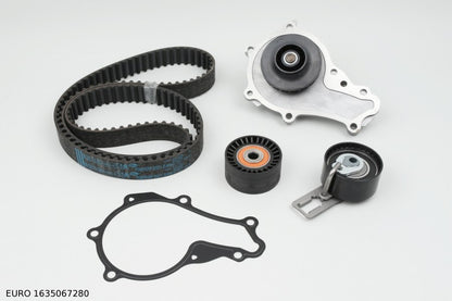 Kit de distribution avec pompe à eau — Citroën et Peugeot 1.6 HDi 8V à partir de 2009, courroie 25,4 mm — EURO 1635067280 — vue 1