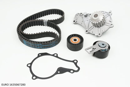 Kit de distribution avec pompe à eau — Citroën et Peugeot 1.6 HDi 8V à partir de 2009, courroie 25,4 mm — EURO 1635067280 — vue 2