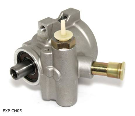 Pompe de direction assistée — Citroën et Peugeot, raccord vers le haut — EXP CH05 — vue 1