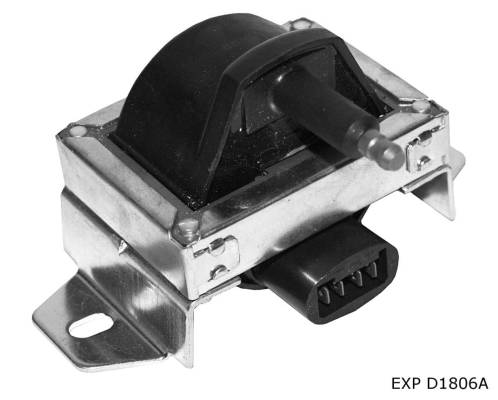Bobine d’allumage — Citroën et Peugeot 1.0 à 1.9, connecteur ovale, avec support — EXP D1806A — vue 1