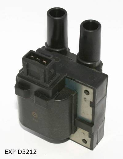 Bobine d’allumage — Renault 1.4 et 1.6, sorties femelles, connecteur noir — EXP D3212 — vue 1