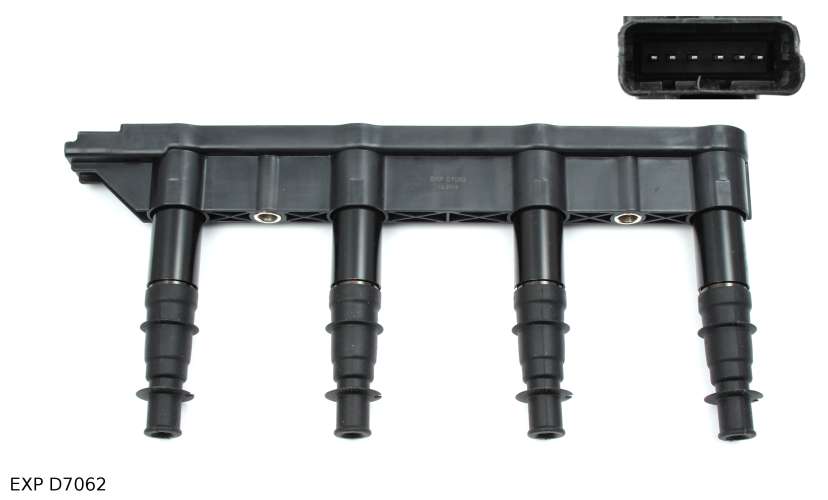 Rampe de bobines d’allumage — Citroën C2, C3 et C4 1.4 16V ET3J4 — EXP D7062 — vue 1