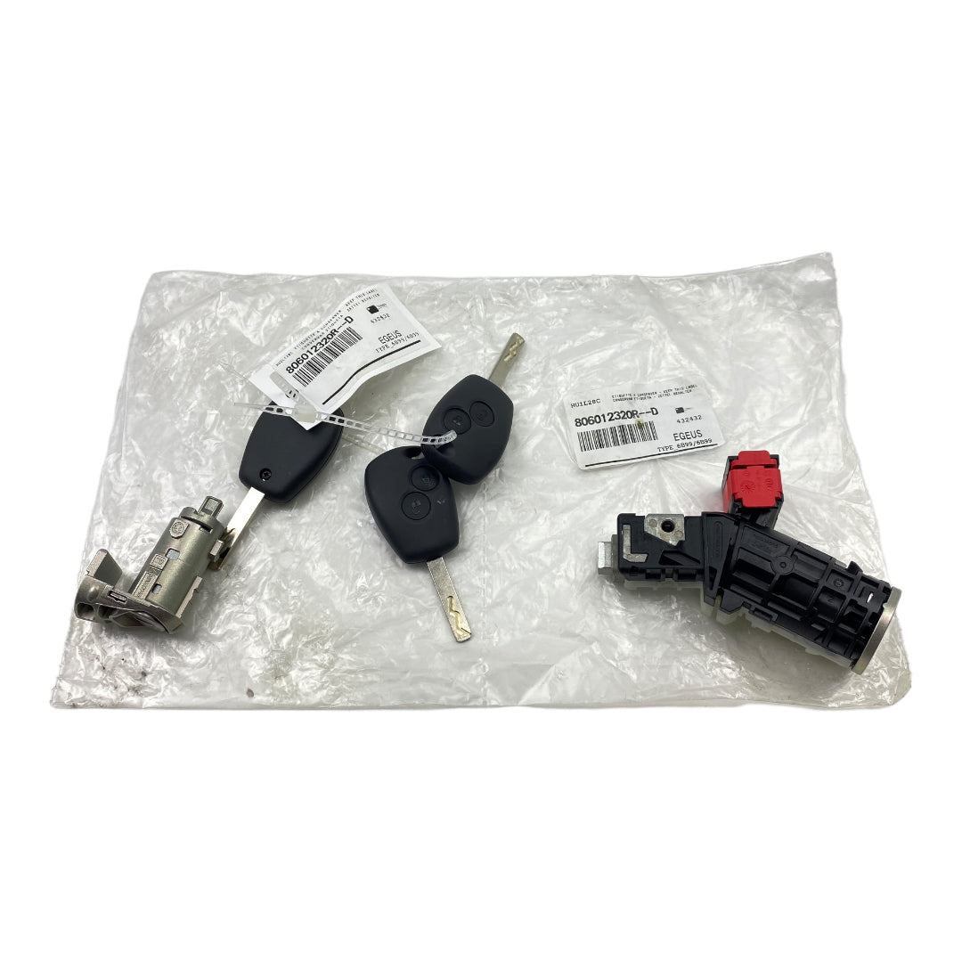 Pièce d'origine Neiman avec trois clés et barillet pour Renault Trafic III Master III Kangoo II Clio III 806012320R