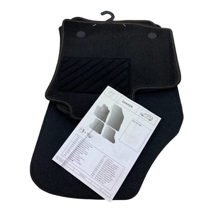 Pièce d'origine Jeu de tapis de sol en velours pour Dacia Dokker 8201677586