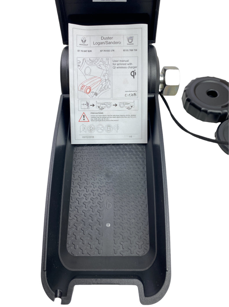 Pièce d'origine Accoudoir central avec chargeur à induction pour Dacia Duster II 877004782R