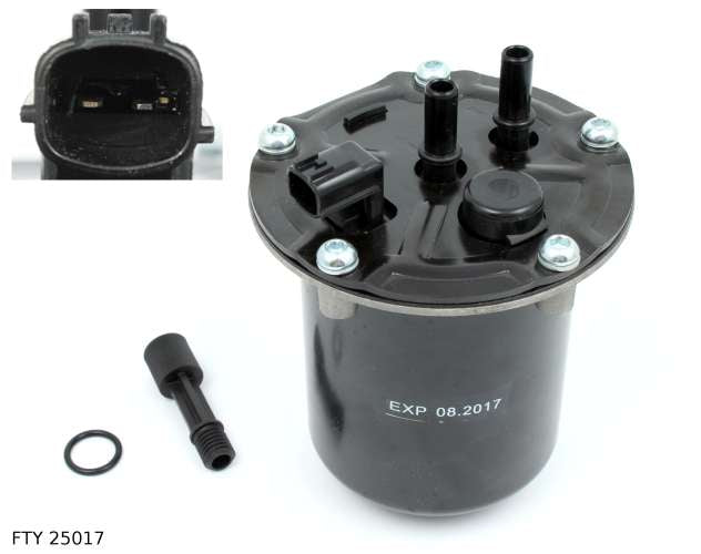 Filtre à carburant — Renault 1.5 dCi à partir de 2012, 116 mm, démontable — FTY 25017 — vue 1