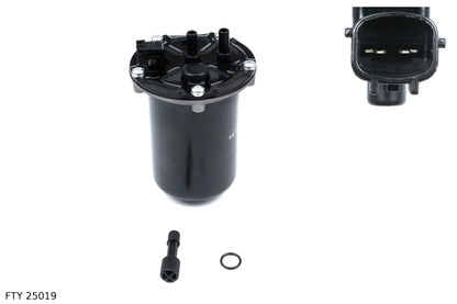 Filtre à carburant — Renault 1.6 à 2.3 dCi biturbo, 142 mm, démontable — FTY 25019 — vue 1