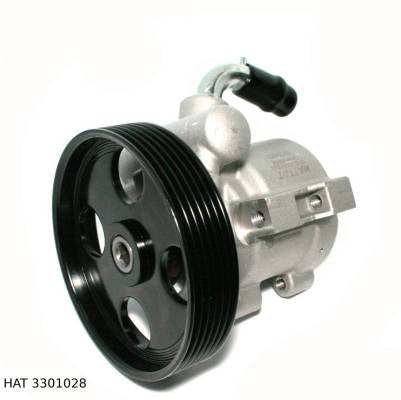 Pompe de direction assistée — Peugeot 306 1.9 D et TD sans climatisation, poulie 114 mm, 3 trous — HAT 3301028 — vue 1