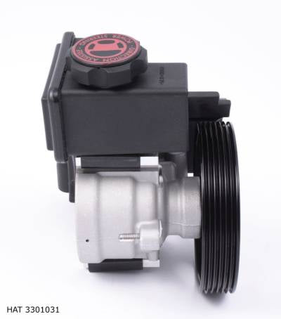 Pompe de direction assistée avec réservoir — Citroën et Peugeot 2.0 HDi, poulie 126 mm — HAT 3301031 — vue 3
