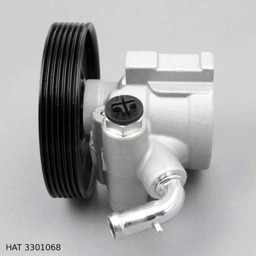 Pompe de direction assistée — Citroën et Peugeot 1.6 HDi, poulie 126 mm, raccord côté poulie — HAT 3301068 — vue 2