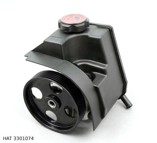 Pompe de direction assistée avec réservoir — Peugeot 206, poulie 114 mm, 3 trous — HAT 3301074 — vue 1