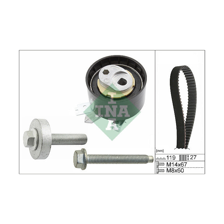 Kit de distribution par courroie INA 530060710