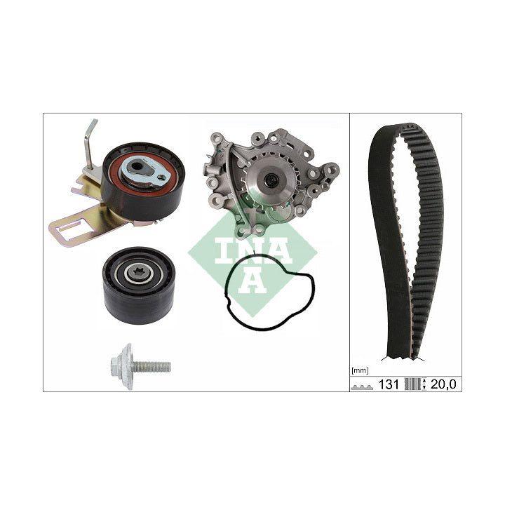 Kit de distribution avec pompe à eau INA 530076030