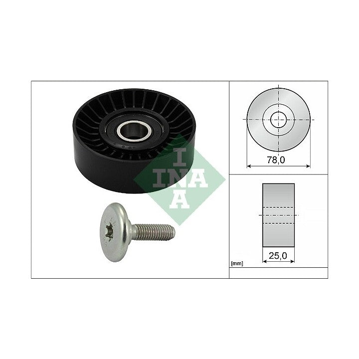 Galet enrouleur de courroie d’accessoires INA 532043910
