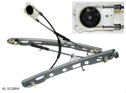 Mécanisme de lève-vitre électrique — Renault Mégane 5 portes à partir de 2002, droit, sans moteur — KL 5128RH — vue 1