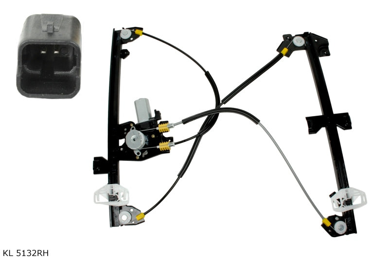 Lève-vitre électrique avec moteur — Peugeot Partner 1996–2008, droit — KL 5132RH — vue 1