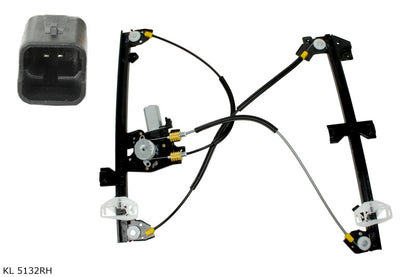 Lève-vitre électrique avec moteur — Peugeot Partner 1996–2008, droit — KL 5132RH — vue 1