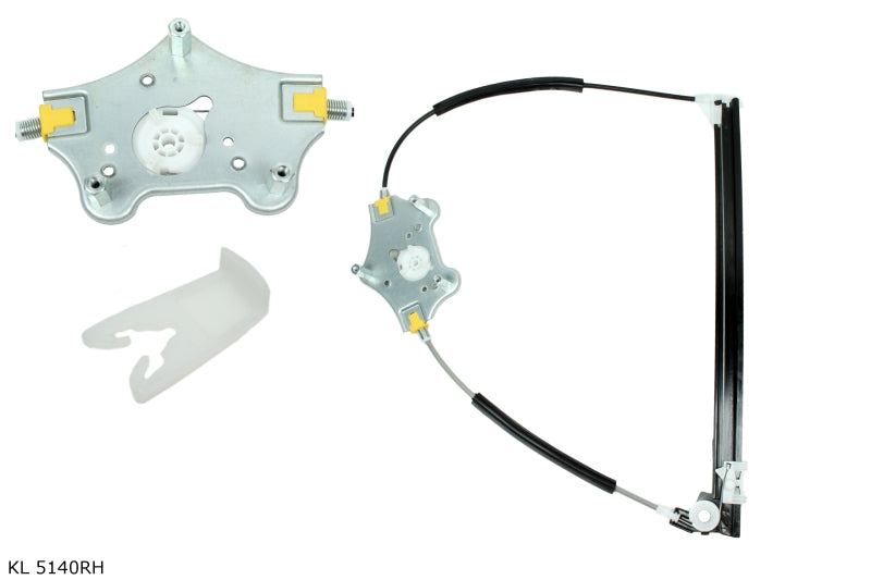 Mécanisme de lève-vitre électrique — Renault Clio 3 portes à partir de 1998, droit, sans moteur — KL 5140RH — vue 1