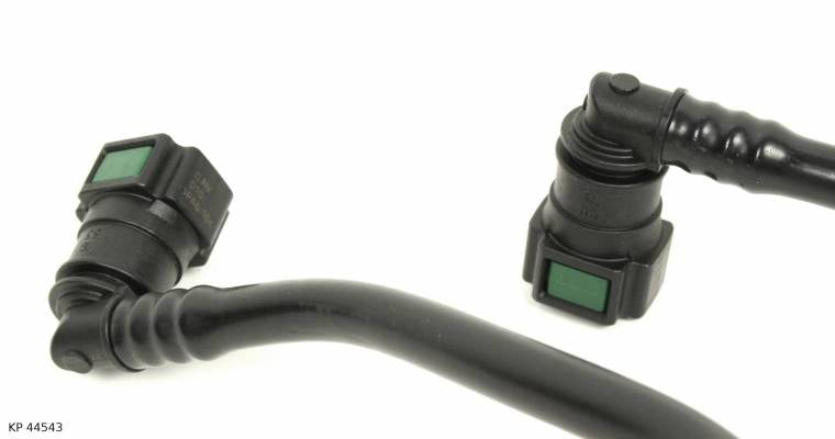 Circuit de carburant avec poire d’amorçage — Citroën et Peugeot 1.4 HDi, version 44543 — KP 44543 — vue 3