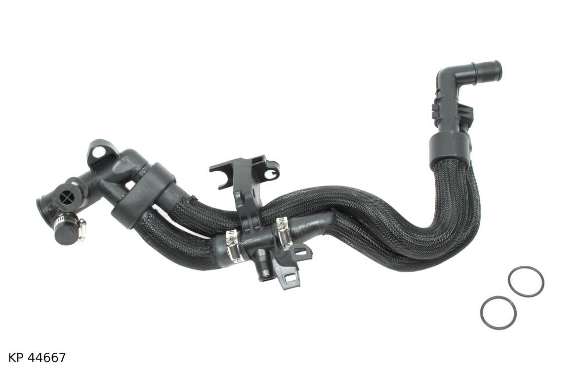 Conduit de refroidissement — Citroën et Peugeot 1.6 HDi 16V, arrière, version 44667 — KP 44667 — vue 1