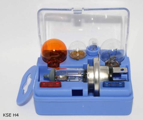 Coffret d’ampoules de rechange H4 — petit modèle C01 — KSE H4 ZESTAW M — vue 1