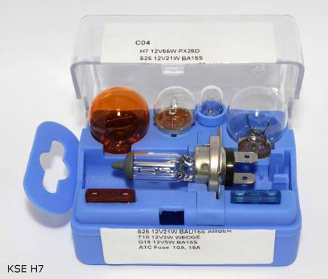 Coffret d’ampoules de rechange H7 — petit modèle C04 — KSE H7 ZESTAW M — vue 1