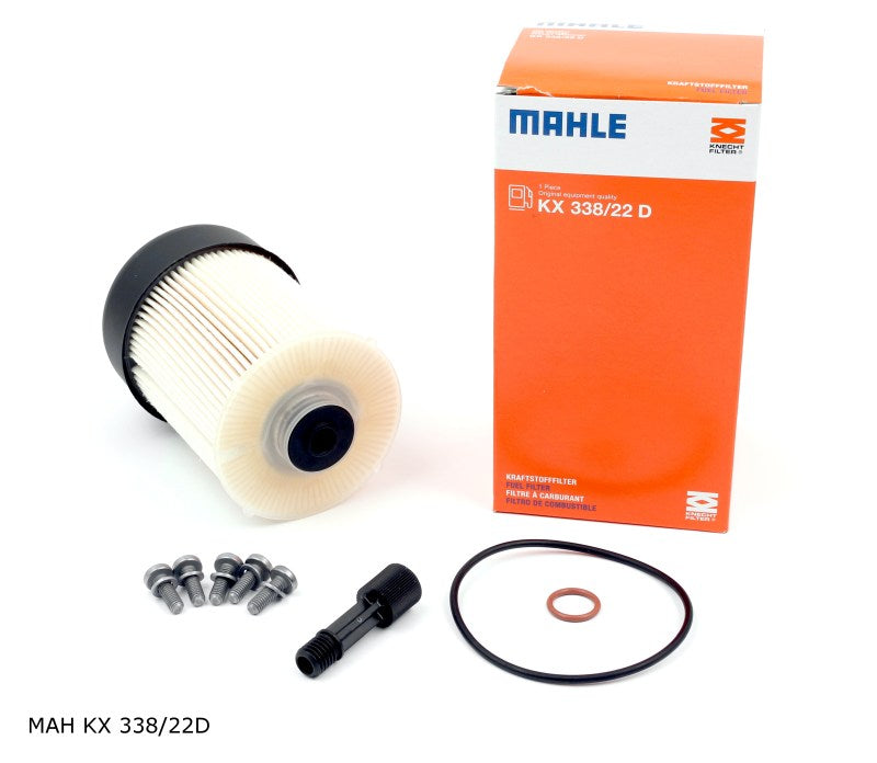Cartouche de filtre à carburant — Renault 1.6 à 2.3 dCi biturbo, hauteur 142 mm — MAH KX 338/22D — vue 1