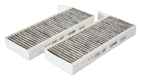 Jeu de 2 filtres d’habitacle à charbon actif — MECAFILTER JKR7303