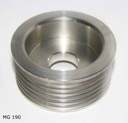 Poulie d’alternateur en aluminium — Citroën et Peugeot, profil 6PK — MG 190 — vue 1