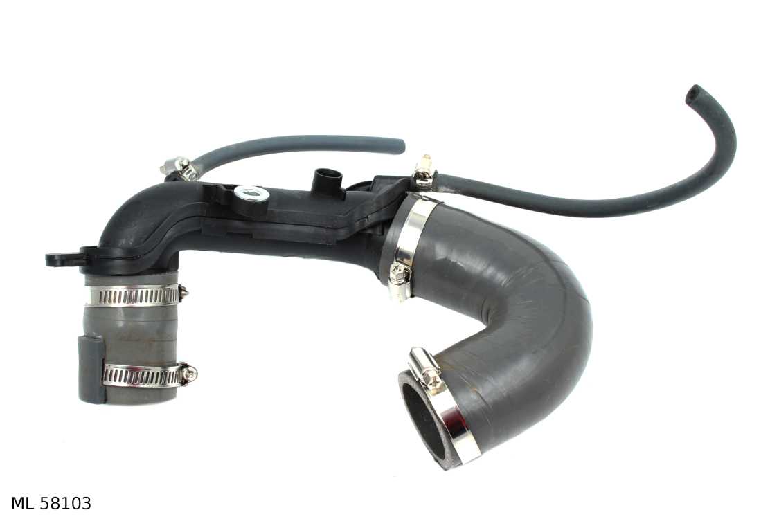 Durite d’air d’admission avec tubes — Renault 1.5 dCi, ensemble en 3 parties — ML 58103 — vue 2