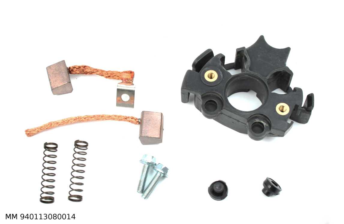 Balais avec porte-balais de démarreur — démarreur de type Valeo D9E137, PSX133, avec porte-balais — MM 940113080014 — vue 3