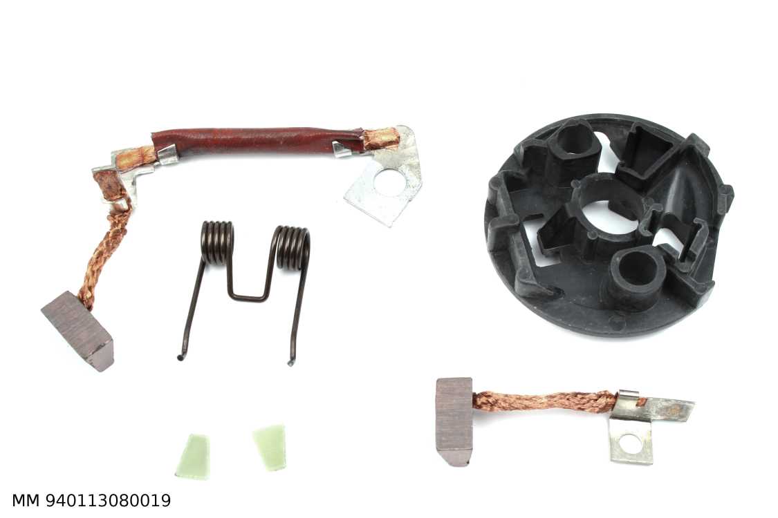 Balais avec porte-balais de démarreur — démarreur de type Valeo D6RA, PSX148, avec porte-balais — MM 940113080019 — vue 2