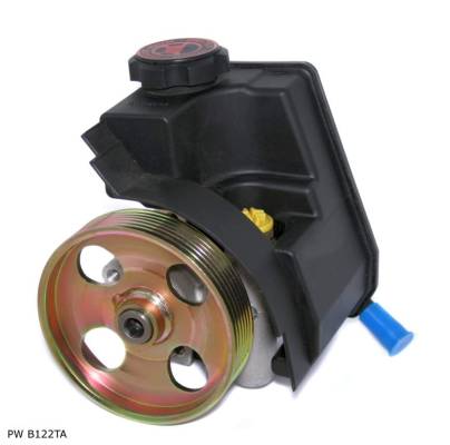 Pompe de direction assistée pour Citroën et Peugeot, avec réservoir et poulie 114 mm, 2 trous — PW B122TA — vue 1