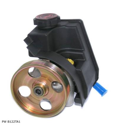 Pompe de direction assistée pour Citroën et Peugeot, avec réservoir et poulie 114 mm, 2 trous — PW B122TA1 — vue 1
