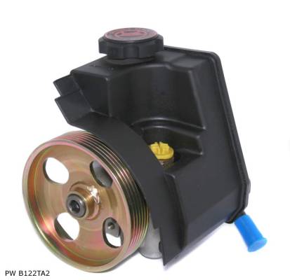 Pompe de direction assistée pour Citroën et Peugeot, avec réservoir et poulie 114 mm, 2 trous — PW B122TA2 — vue 1