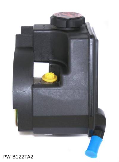 Pompe de direction assistée pour Citroën et Peugeot, avec réservoir et poulie 114 mm, 2 trous — PW B122TA2 — vue 2